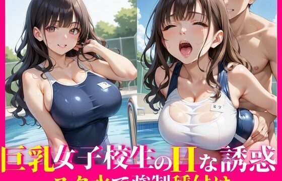 巨乳女子校生のHな誘惑〜スク水で強●種付け〜