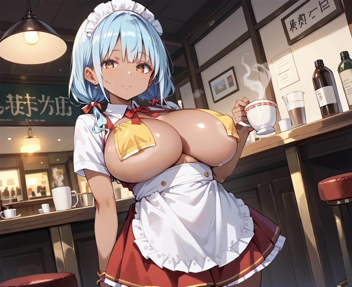 珈琲1杯でヤれるカフェ12！110枚