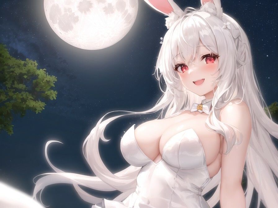 【KU100】爆乳バニーは故郷の月を離れてオレの股間のお月見だんご(精子入り)をしゃぶっている【バイノーラル/ファンタジー/中出し】