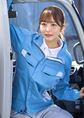 配送中NTR 既婚ベテランドライバーの配送に付いて回るうち車中でおそわれてしまった新婚人妻 青空ひかり