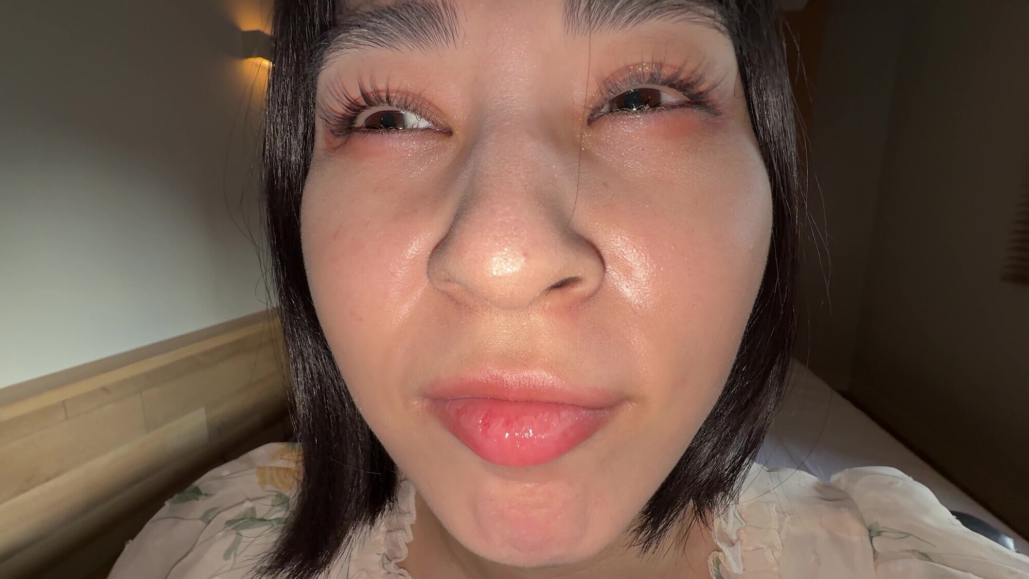 【個人撮影】大園明歩の舌ブラシで「汚舌苔」採取