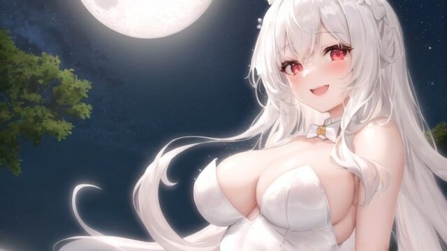 【KU100】爆乳バニーは故郷の月を離れてオレの股間のお月見だんご（精子入り）をしゃぶっている【バイノーラル/ファンタジー/中出し】