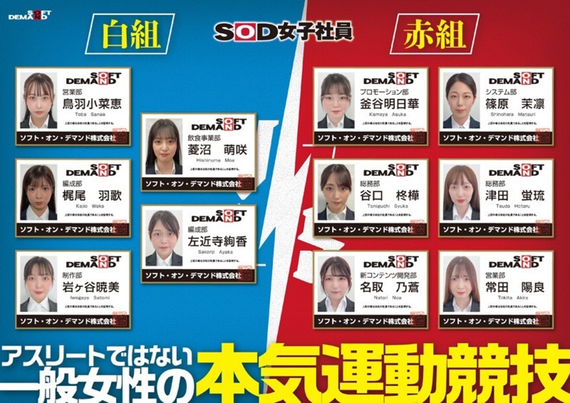 SOD女子社員 2025年度ソフト・オン・デマンド運動会 男女総勢37名の社員合戦！