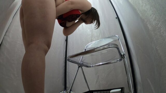 ぽっちゃり好きにはたまらない爆乳さんのお着替え